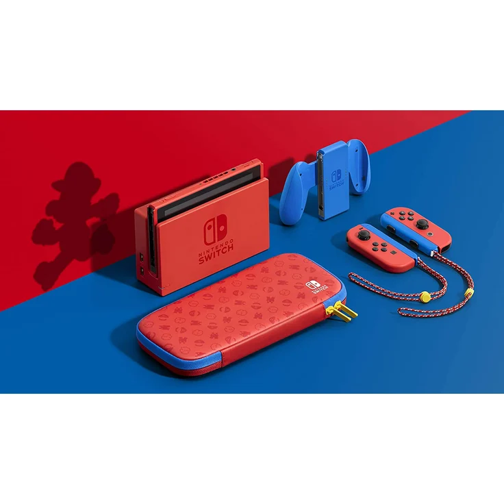 Nintendo Switch V2 Mario Red & Blue Edition 32GB inkl. Schutztasche – Bild 3