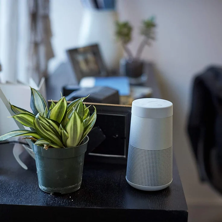 Bose SoundLink Revolve II silber Bluetooth-Lautsprecher IP55 Spritzwasserschutz, Akkulaufzeit 13 Stunden, Google und Siri kompatibel – Bild 6