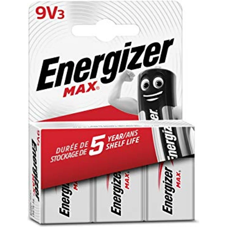 Energizer Max 9V Alkali Batterien, 3 Stück – Bild 1