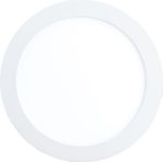 EGLO connect LED Einbauleuchte Fueva-C, Smart Home Einbaulampe, Material: Metallguss, Kunststoff, Farbe: Weiß, 17 cm, dimmbar, Weißtöne und Farben einstellbar