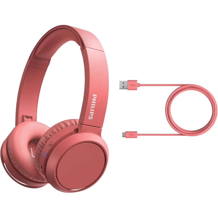 Philips On Ear Kopfhörer H4205RD-00 matt On-Ear-Kopfhörer, mit Bluetooth, Mikrofon, rot – Bild 5