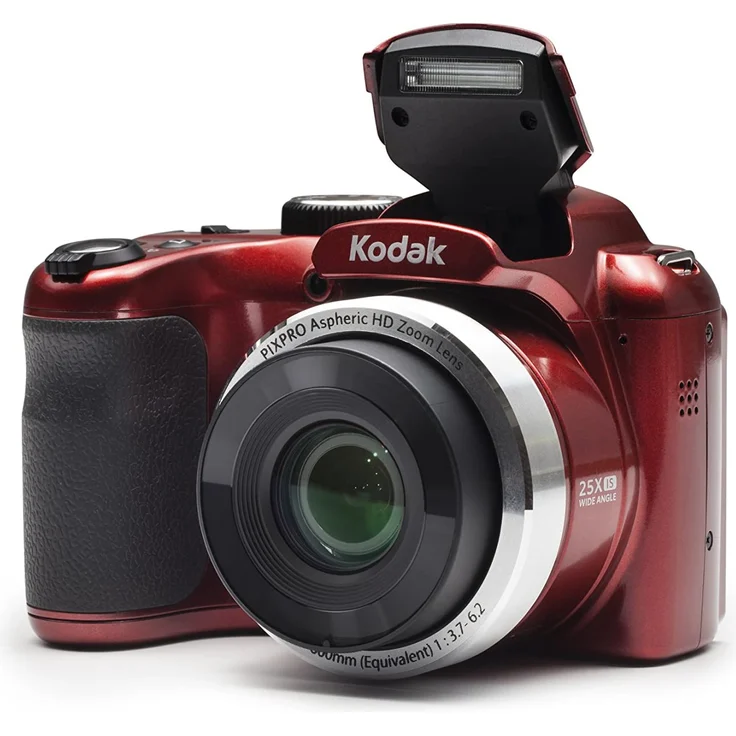 KODAK AZ252 Astro Zoom Bridge Camera Schwarz-Rot (16, 44 MP, optischer Zoom, 25 x LCD-Display, 7 x 6 cm) – Bild 4