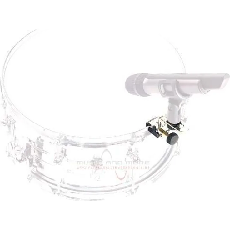 K & M 24030 Mikrofonclip für Drums, schwarz