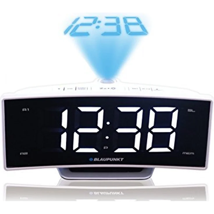 Blaupunkt CRP7WH Radiogerät mit Projektor Uhrenradio LCD Radio Wecker – Bild 1