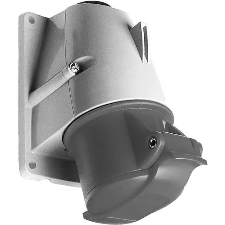 ABB 463RS6 Aufputz-Steckdose, wasserdicht, rot, 6 h, 63 A, IP44, 3P+N+Earth (ABB2CMA167484R1000)