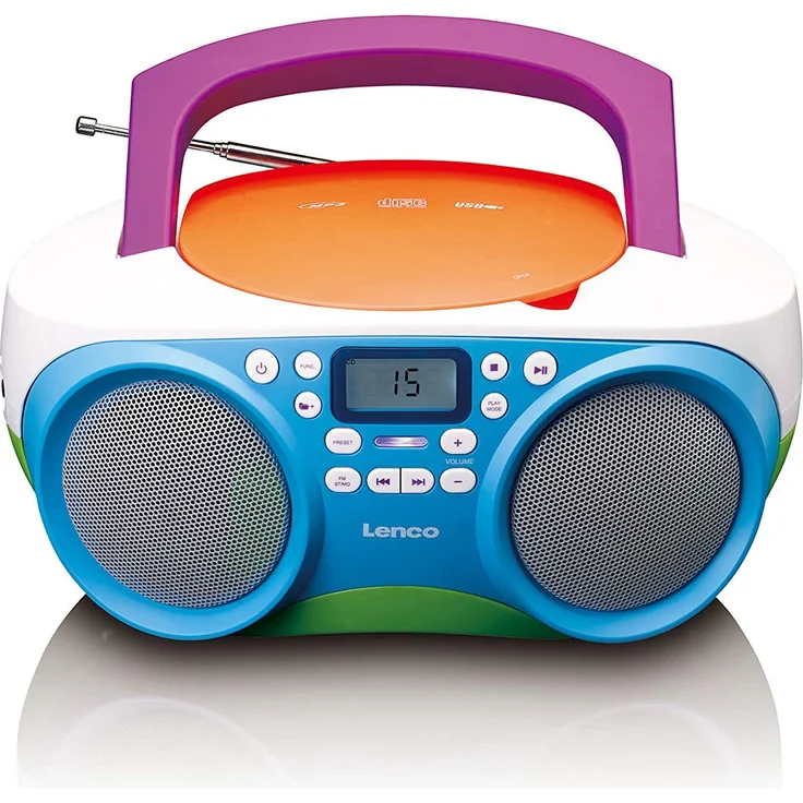 Lenco SCD-41 Tragbares Radio, LCD-Display, mehrfarbig – Bild 1