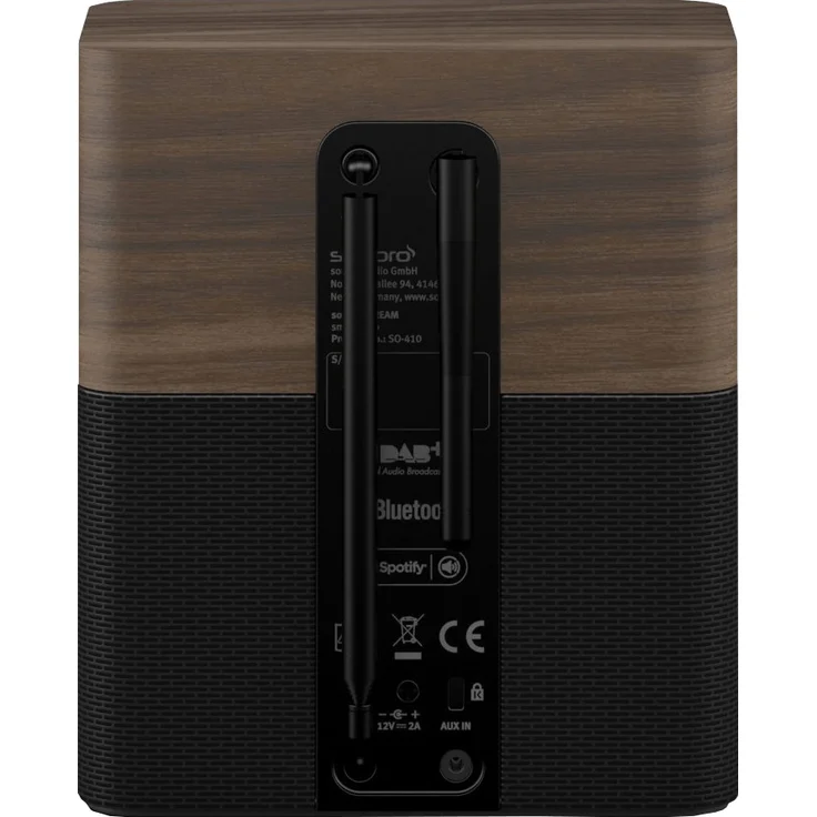 Sonoro sonoroSTREAM (2018) Internetradio mit Bluetooth, WLAN, TFT-Display, Wecker, schwarz, braun - Preisvergleich – Bild 2