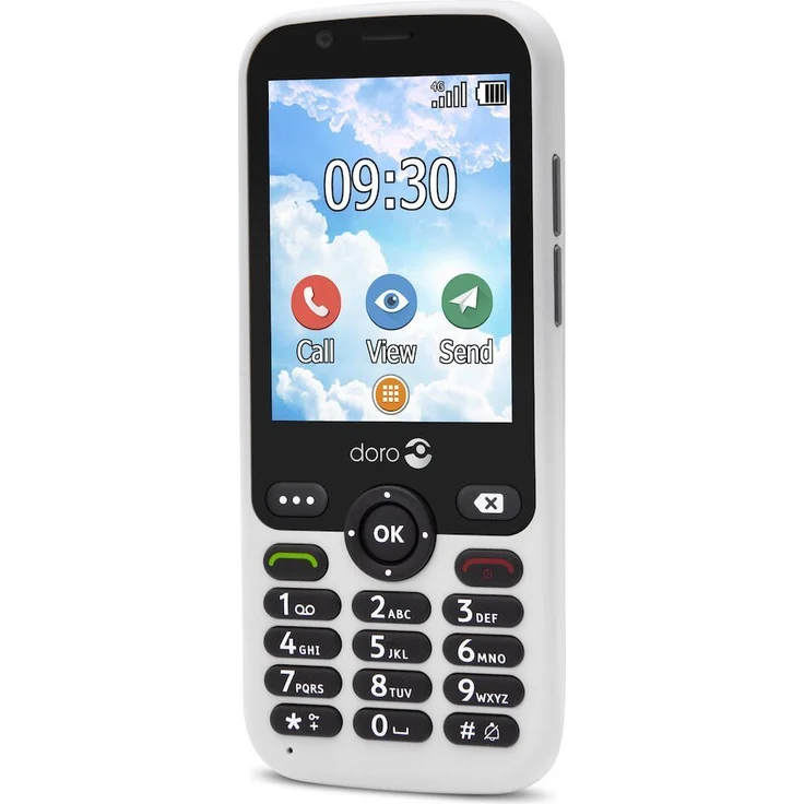 Doro 7010 - 4G Mobiltelefon (3 MP Kamera, 2,8 Zoll (7,11cm) Display, LTE, GPS, Bluetooth, WhatsApp, Facebook, WiFi) weiß – Bild 2