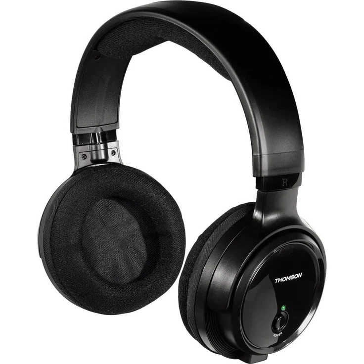 Thomson Funkkopfhörer WHP3001BK mit Ladestation Over-Ear-Kopfhörer, schwarz – Bild 3