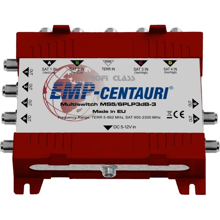 Multiswitch 5 in/6out (13/18 V, 0/22 kHz)