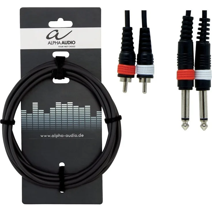 Alpha Audio 190210 Basic Line Twinkabel (1,5 m, Monoklinke auf Cinch)