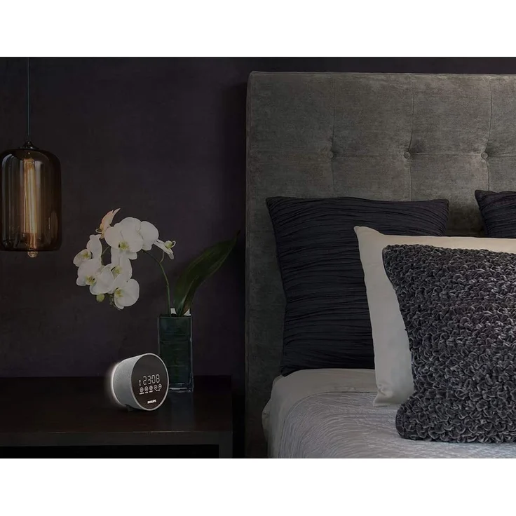 Philips DR402-12 Radiowecker, silber – Bild 2