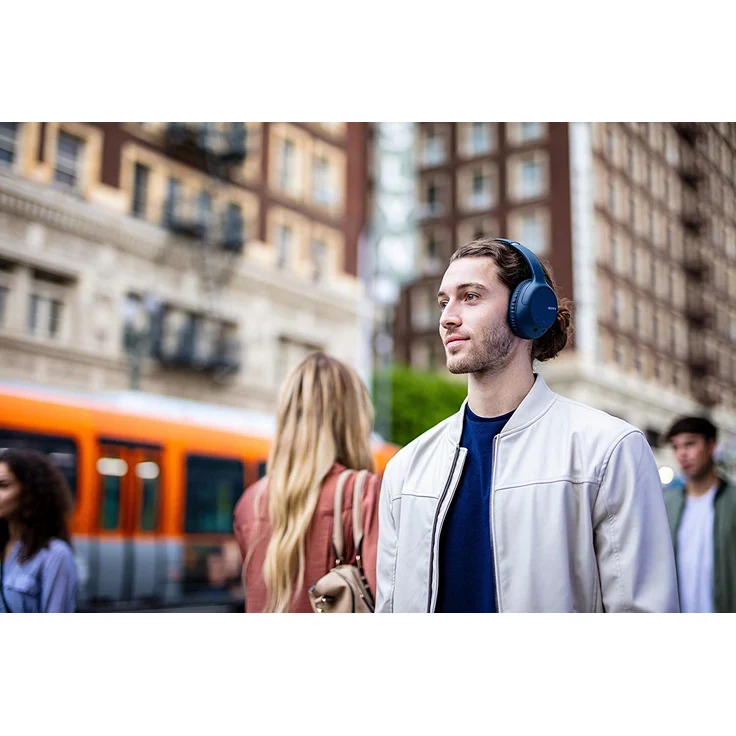 Sony WH-CH710N On-Ear-Kopfhörer, mit Bluetooth, Mikrofon, Noise Cancelling, blau – Bild 7