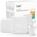 tado° Smartes Thermostat (Funk) Starter Kit V3+ - Intelligente Heizungssteuerung, Designed in Germany, kompatibel mit Alexa, Siri & Google Assistant