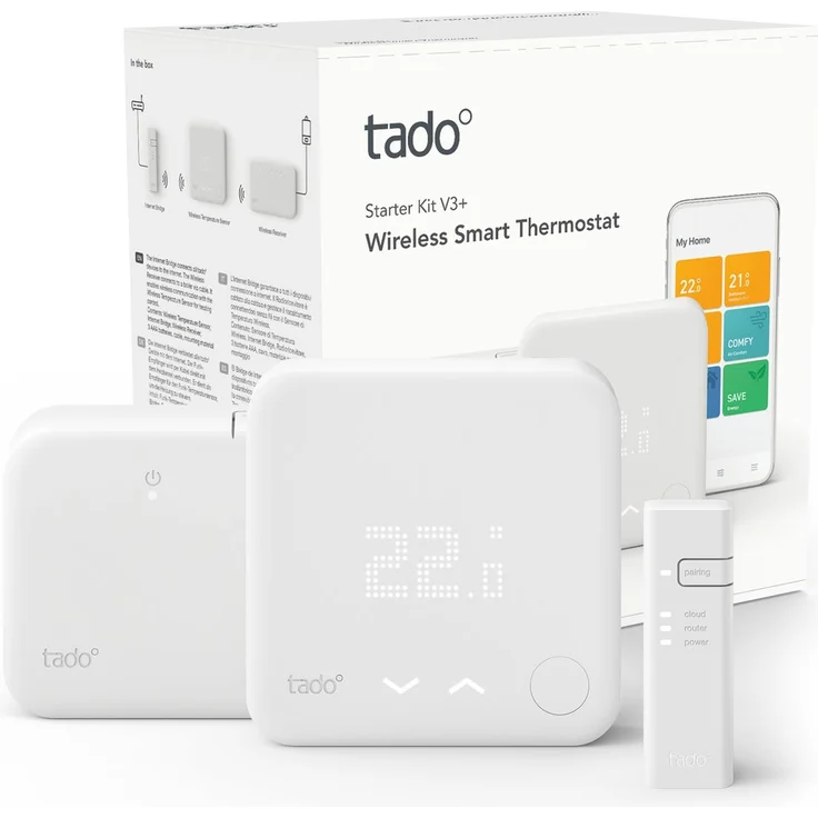 tado° Smartes Thermostat (Funk) Starter Kit V3+ - Intelligente Heizungssteuerung, Designed in Germany, kompatibel mit Alexa, Siri & Google Assistant – Bild 1