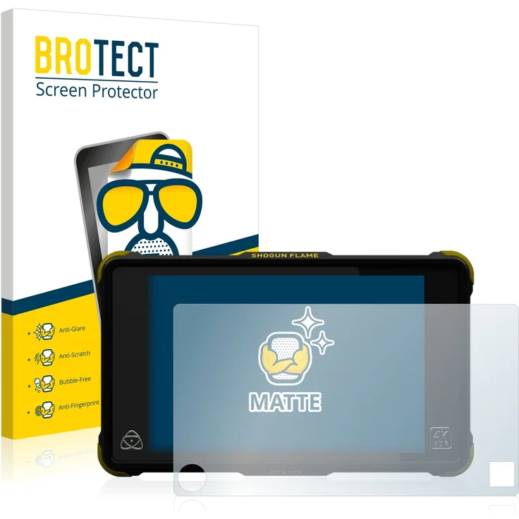 2x Brotect Displayschutzfolie für Atomos Shogun Flame Schutzfolie - Entspiegelt, Anti-Fingerprint