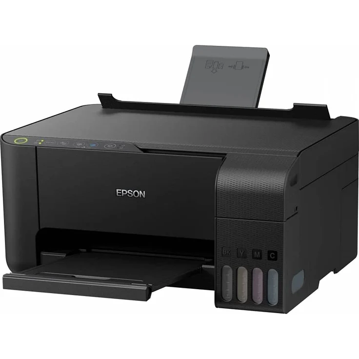 Epson EcoTank ET-2715 (3-in-1) Multifunktionsdrucker - Farbe, Druckgeschwindigkeit: 10 s/w, 5 Farbe, Auflösung: 5760 x 1440, WLAN, Mobile Print, Wi-Fi Direct (C11CG86417) – Bild 2