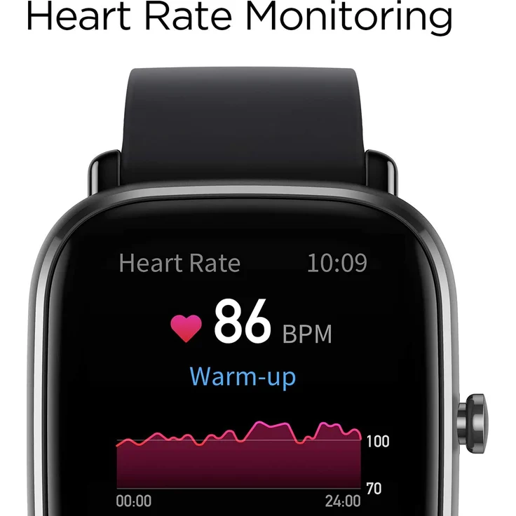 Amazfit GTS 2 Mini Smartwatch Unisex, Einheitsgröße, Silikonarmband, Midnight Black – Bild 4