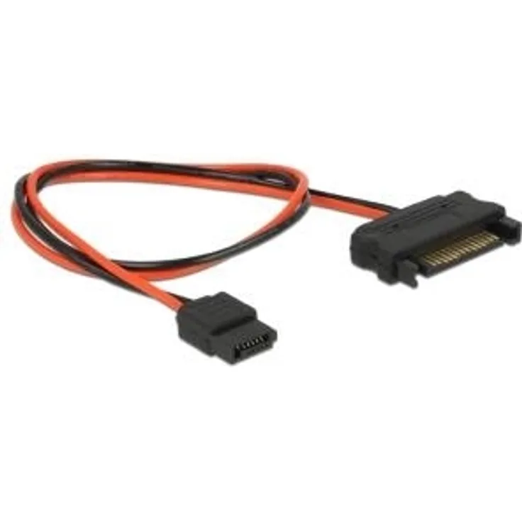 DeLOCK - Netzteil - interne Stromversorgung, 4-polig (R) bis SATA Leistung, Slimline SATA Leistung (R) - 24 cm (84932)