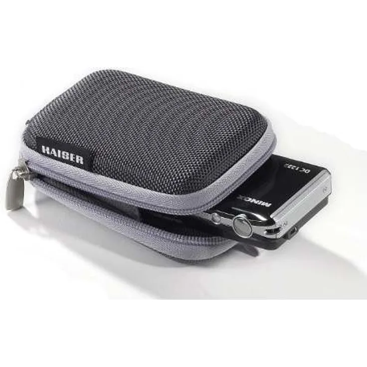 Kaiser Fototechnik digiShell 1 Hartschalentasche für kompakte Kamera mit Trageriemen und Gürtelschlaufe