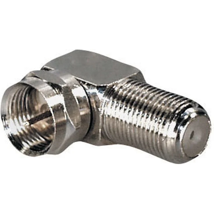 Kompaktadapter Winkelübergang F-Stecker - F-Kupplung