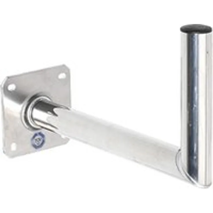 Vivanco STM WH45 Aluminium Wandhalter für Außenantenne silber