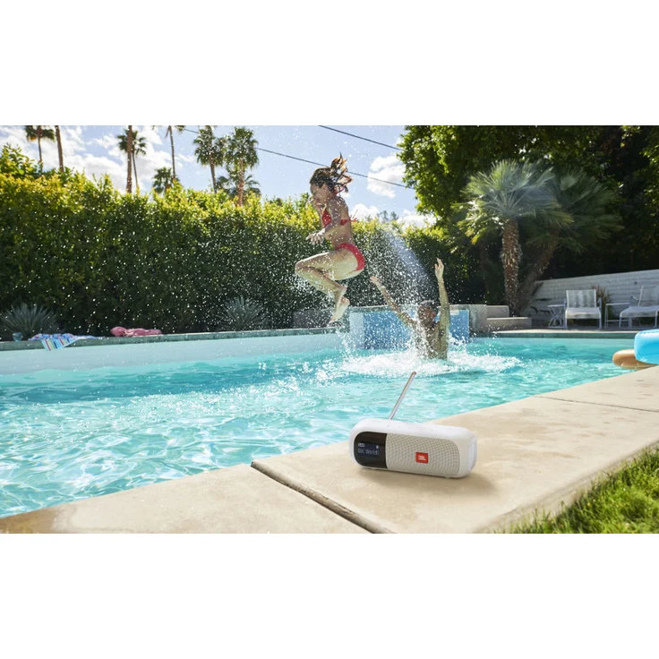 JBL Tuner 2 Tragbares Radio mit Bluetooth, DAB+, UKW, LCD-Display, weiß – Bild 8