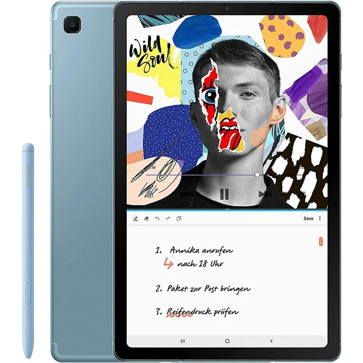Samsung Galaxy Tab S6 Lite inkl. Stylus Full-HD-Auflösung 10,4 Zoll, LTE-Tablet, Octa-Core, 4 GB RAM, 64 GB Speicher, Android, Angora Blue (SM-P615NZBADBT) – Bild 1