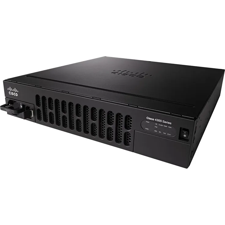 Cisco Integrated Services Router 4351 - Application Experience with Voice Bundle - Router - GigE - WAN-Ports: 3 - an Rack montierbar