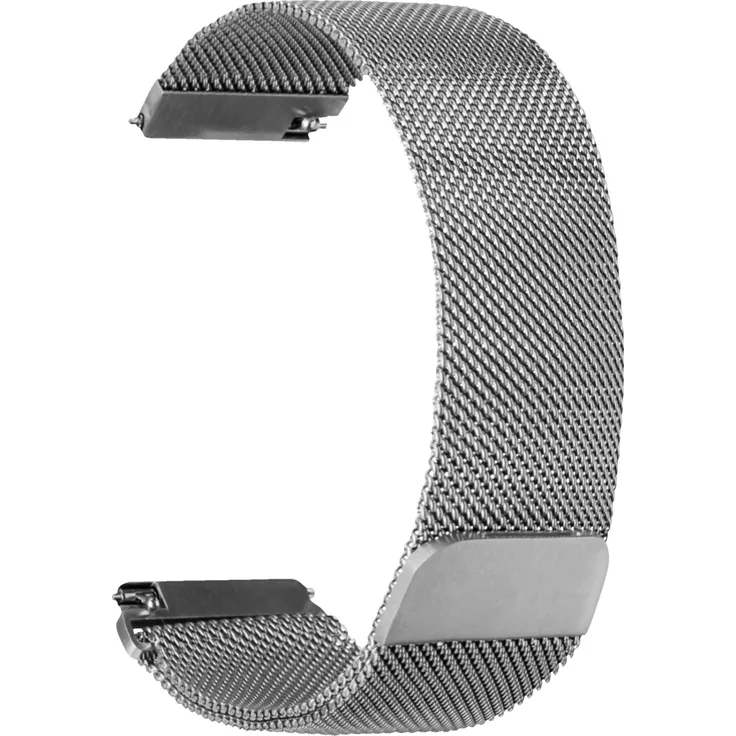 topp - Mesh Armband für Samsung Gear S3 Frontier-Classic und Galaxy Watch 46 mm, Silber