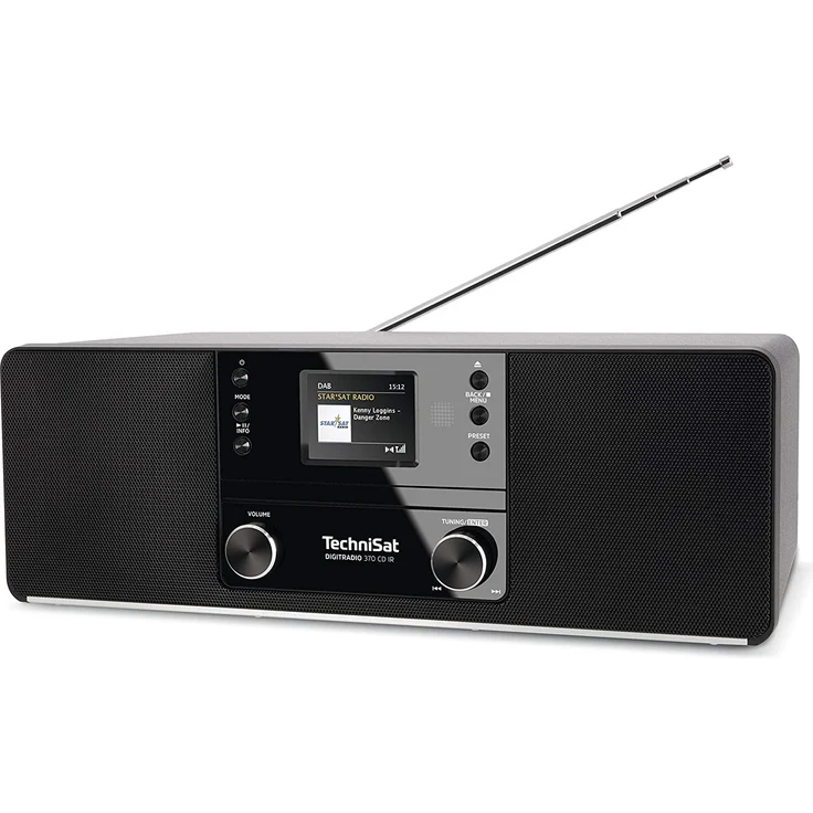 TechniSat DigitRadio 370 CD IR CD-Radio mit Bluetooth, WLAN, Wecker, TFT-Display, Wecker, schwarz – Bild 2