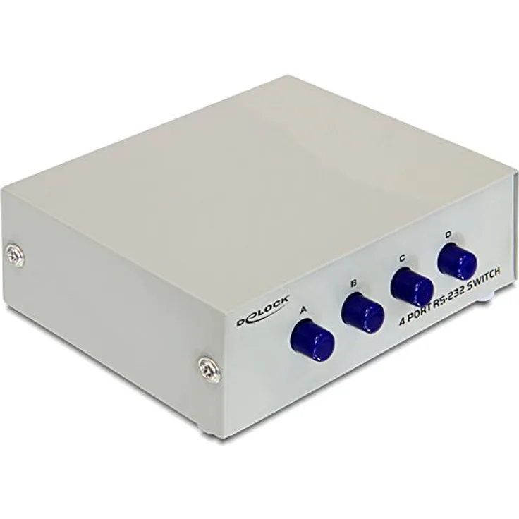 DeLock Seriell Umschalter RS-232- RS-422- RS-485 4-Port manuell