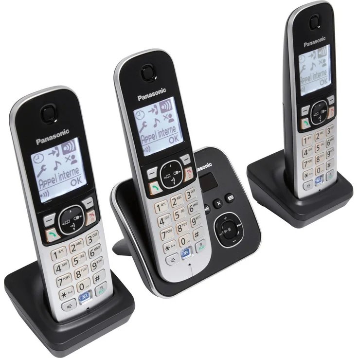 Panasonic KX-TG6823 Analog-Telefon schwarz – Bild 3