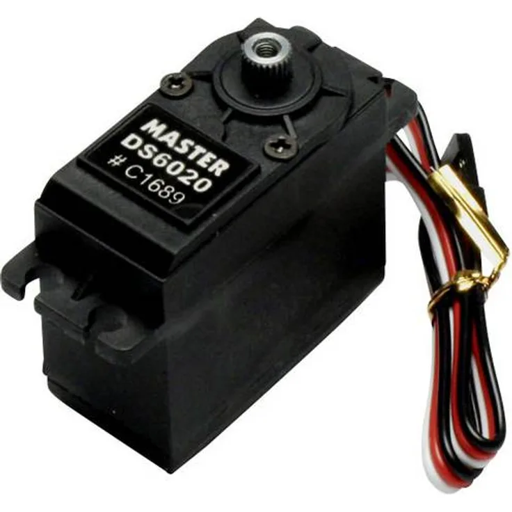 Master Standard-Servo DS6020 MG Digital-Servo Getriebe-Material: Titanium Stecksystem: Uni (Graupner - JR - Futaba)
