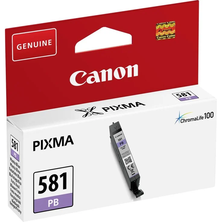 Canon CLI 581 PB Original Tintenpatrone Photoblue für Pixma Drucker Pixma TR7550 TR8550 TS6150 TS6151 TS8150 TS8151 TS8152 TS9150 TS9155 TS6250 TS6251 TS8250 TS8251 TS8252 TS9550 – Bild 1