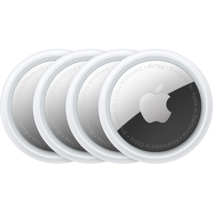 Apple AirTag MX542ZM/A, Schlüsselfinder, weiß, silber (4er Pack) – Bild 1