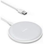 Anker PowerWave Wireless Charger Ladepad, Kabelloses 10W Ladegerät, Qi-Zertifiziert, Kompatibel mit iPhone 11/XS Max/XR/XS/X/ 8/8 Plus, 10W für Samsung Galaxy S20/ S10/ S9 / S9+ /S8/S8+ Weiß