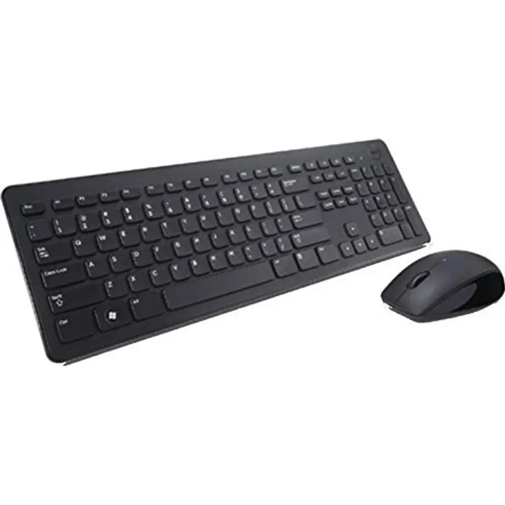 Dell Wireless Keyboard and Mouse KM636 - Tastatur-und-Maus-Set - kabellos - 2.4 GHz - QWERTY - GB - Schwarz (RDF0Y)