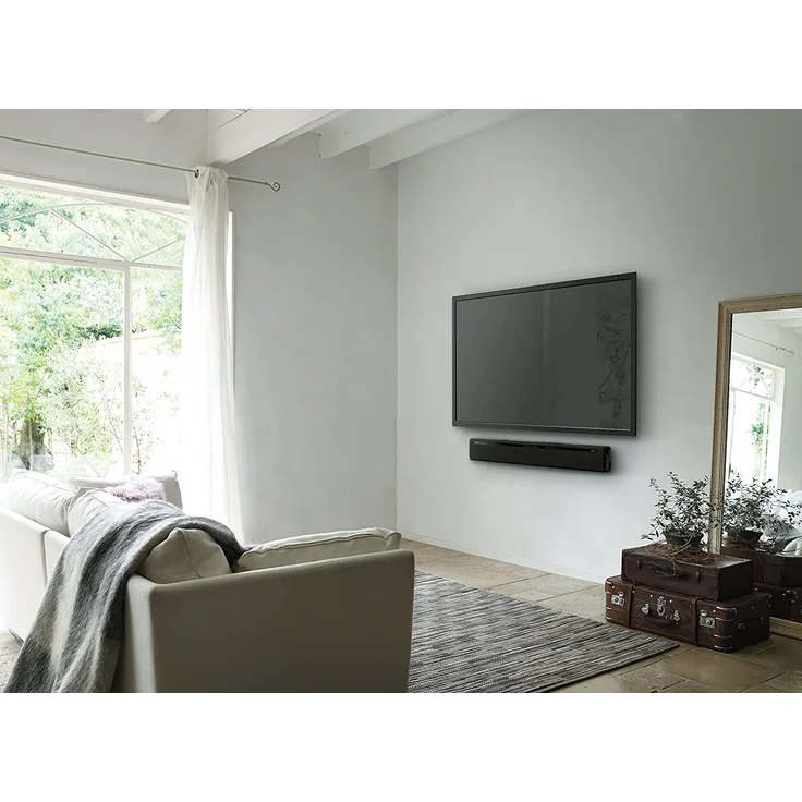 Yamaha YAS-306 MusicCast 2.1, 7.1 (virtuell), 2.2 Soundbar mit Subwoofer, kabellos, geeignet für TV, schwarz (2016) – Bild 5