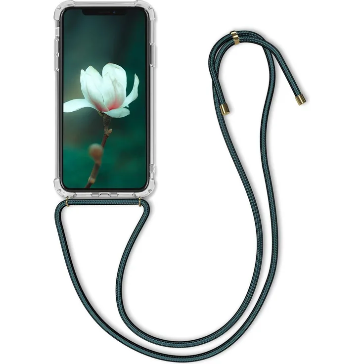 kwmobile Handyhülle, Hülle für Apple iPhone XR - mit Kordel zum Umhängen - Silikon Handy Cover Case Schutzhülle mit Kette