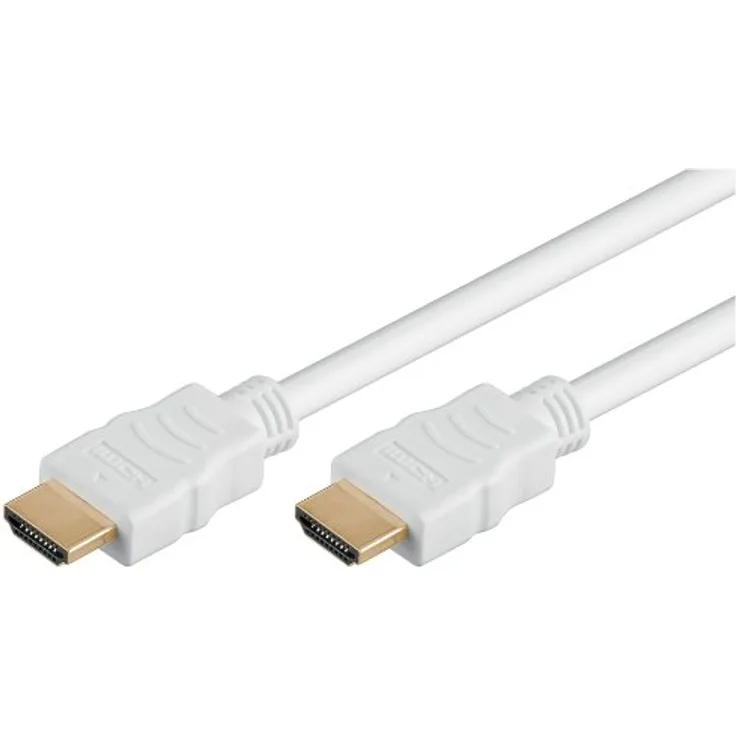 Wentronic HDMI High Speed Kabel mit Ethernet 5m weiß