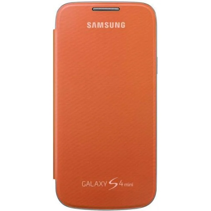 Original Samsung Galaxy S4 mini (GT-I9195) Flipcover orange – Bild 1
