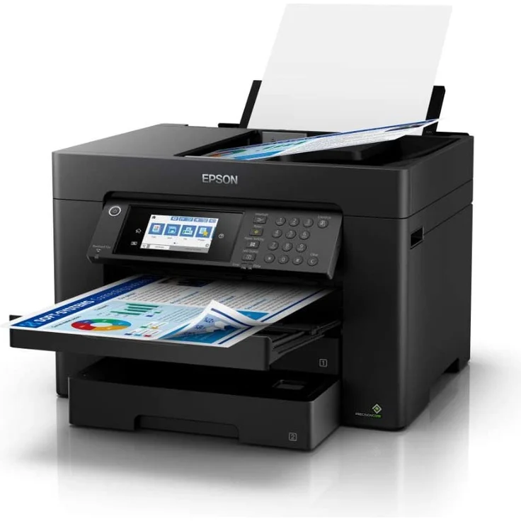 Epson WorkForce WF-7840DTWF 4-in-1 Tintenstrahl-Multifunktionsgerät (Drucker, Scanner, Kopierer, Fax) Auflösung: 4800 x 2400, USB, LAN, Cardreader, WLAN, AirPrint, Mobile Print, NFC, Cloud Print (C11CH67402) – Bild 3