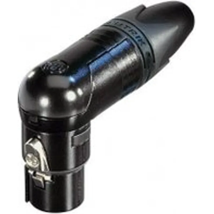 Neutrik  XLR Kabel Sockel 90 ° 3 Kabel SOCKET-Angled Xx-RX Soldering Connections schwarz