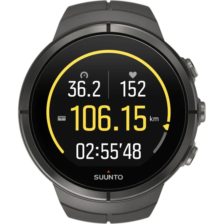 Suunto Spartan Ultra HR Smartwatch GPS, Unisex, 50mm, glasfaserverstärktes Polyamidgehäuse, Stealth Titanium