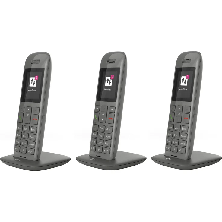 Telekom Speedphone 11 Trio Set VoIP-Telefon grafit (Erweiterungs-Mobilteil)