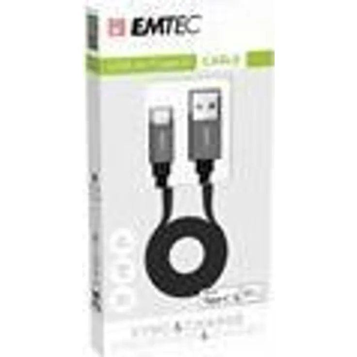 EMTEC T700 - USB-Kabel - USB-C (M) bis USB (M) - 3 A - 1.2 m - flach