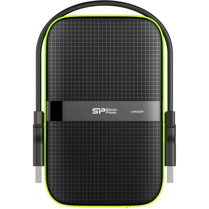 SILICON POWER Armor A60 - Festplatte - 2 TB - extern (tragbar) - 2.5 Zoll (6.4 cm) - USB 3.0 - Schwarz (SP020TBPHDA60S3K) – Bild 2