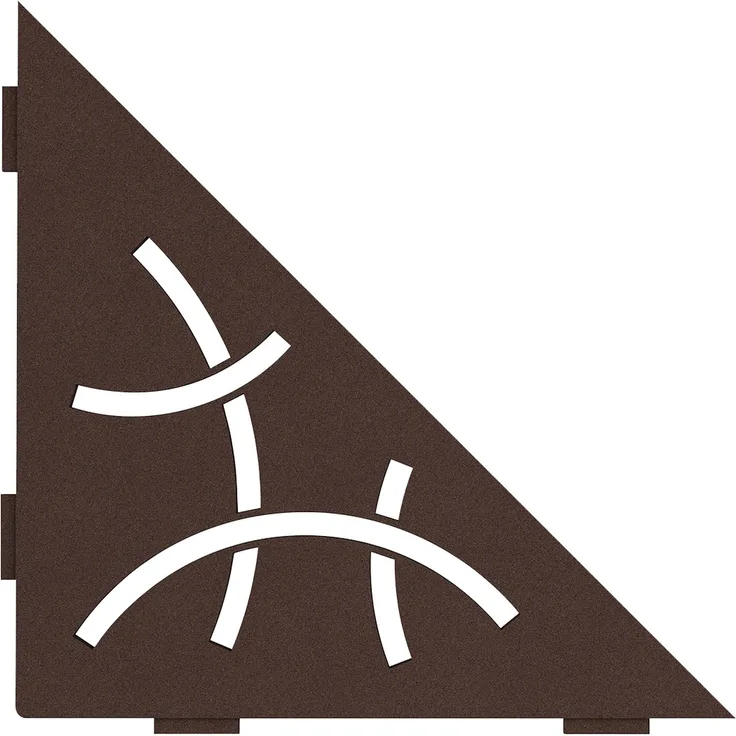 Schlüter SHELF-E-S1 Curve 210x210mm Bronze