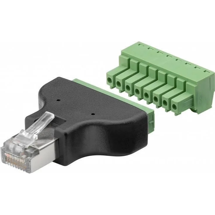 Goobay 76736 Terminal Block 8-pin > RJ45-Stecker (8P8C),
